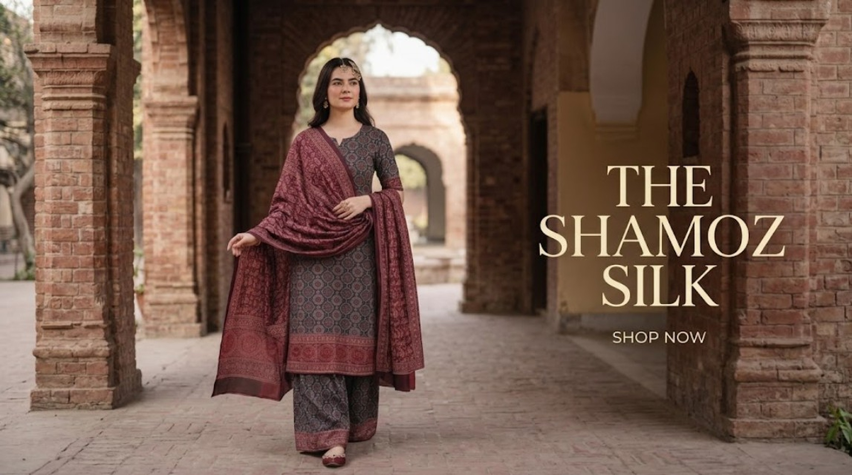 The Shamoz Silk Series - Rooh-e-Riwayaat Festive Silk